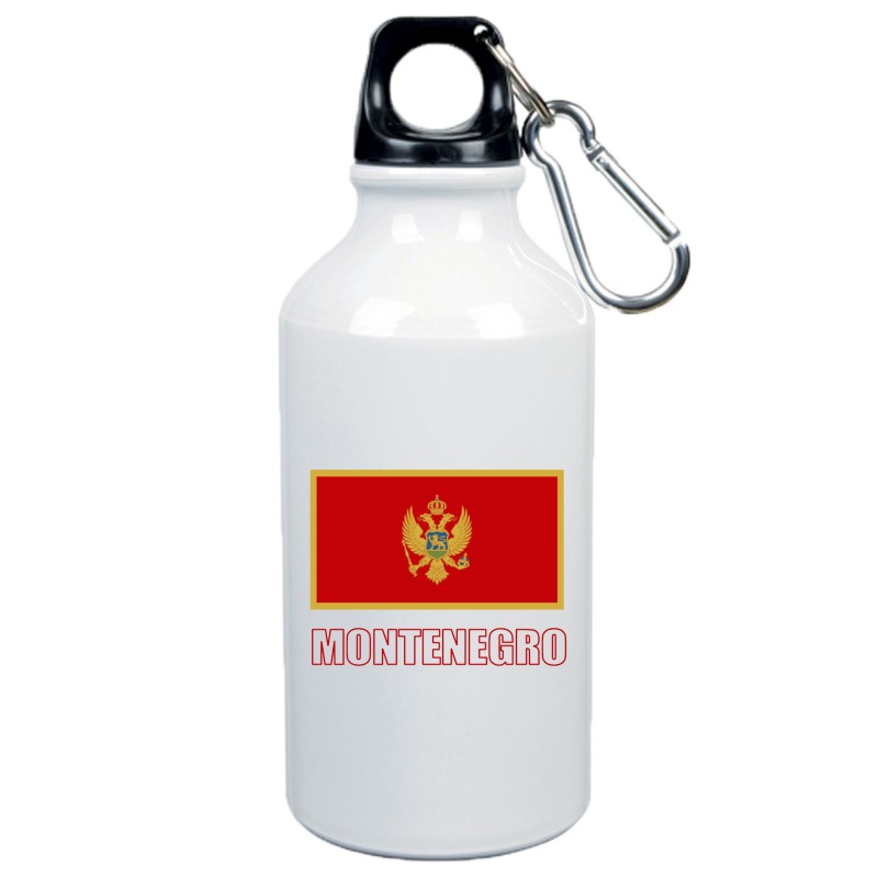 Boraccia bottiglia Montenegro bandiera da 500 ml alluminio140