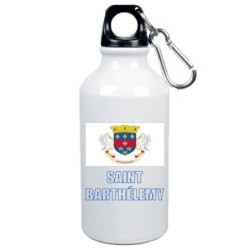 Boraccia bottiglia Saint Barthelemy bandiera da 500 ml alluminio176