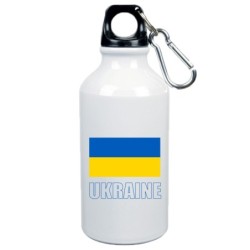 Boraccia bottiglia Ucraina bandiera da 500 ml alluminio223-  - 500 ml. - Dimensioni 21 x 6,5 cm