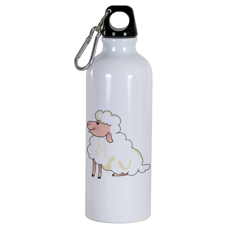 Boraccia bottiglia Animali Cartone animato da 500 ml con moschettone48 - Sport tempo libero, picnic, scuola, bambino bambino