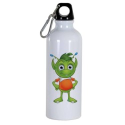 Boraccia bottiglia Animali Cartone animato da 500 ml con moschettone77 - Sport tempo libero, picnic, scuola, bambino bambino