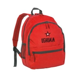 Zaino ultras colore rosso Ushuaia - tasche cerniere e spalline