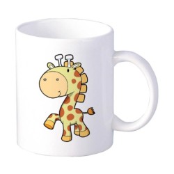 Coppia tazze bambino animali giraffa cartoon da 230 ml n. 246 per lavastoviglie