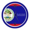 Orologio da parete Belize con bandiera diametro di 28 cm