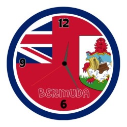 Orologio da parete Bermuda con bandiera15 diametro di 28 cm