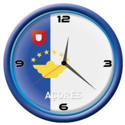 Orologio Azorre da parete con bandiera diametro di 28 cm
