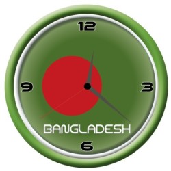 Orologio Bangladesh da parete con bandiera diametro di 28 cm