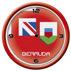 Orologio Bermuda da parete con bandiera diametro di 28 cm