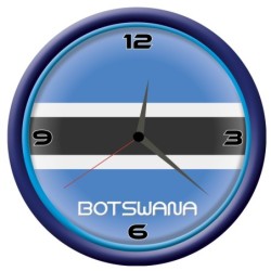 Orologio Botswana da parete con bandiera diametro di 28 cm