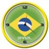 Orologio Brasile da parete con bandiera diametro di 28 cm