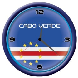 Orologio Capo Verde da parete con bandiera diametro di 28 cm