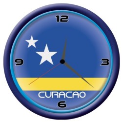 Orologio Curacao da parete con bandiera diametro di 28 cm