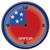 Orologio Isole Samoa da parete con bandiera diametro di 28 cm