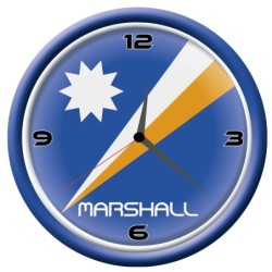 Orologio Marshall da parete con bandiera diametro di 28 cm