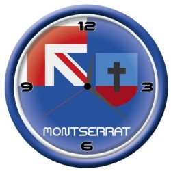 Orologio Montserrat da parete con bandiera diametro di 28 cm
