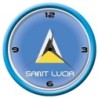 Orologio Saint Lucia da parete con bandiera diametro di 28 cm