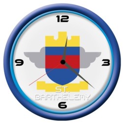 Orologio St. Barthelemy da parete con bandiera diametro di 28 cm