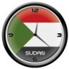 Orologio Sudan da parete con bandiera diametro di 28 cm