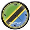 Orologio Tanzania da parete con bandiera diametro di 28 cm