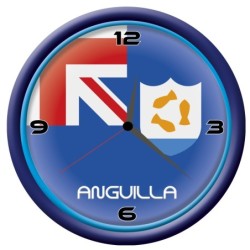 Orologio Anguilla da parete con bandiera diametro di 28 cm