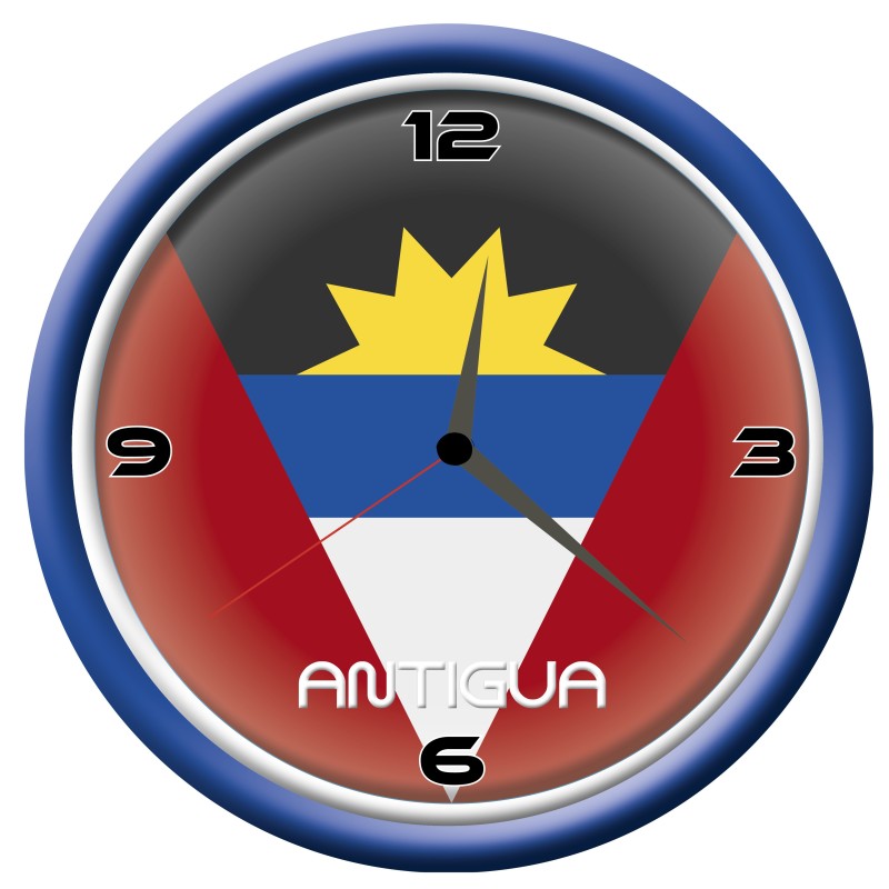 Orologio Antigua da parete con bandiera diametro di 28 cm