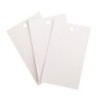 N. 2.000 Etichette listelli cartellini cartoncini con foro in cartoncino bianco 300 gr. con foro - Ft.o 53x130 mm.