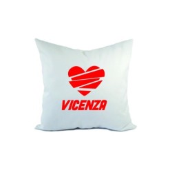 Cuscino divano letto Vicenza cuore spezzato  formato 40x40 in poliestere