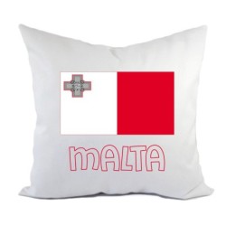 Cuscino divano letto Malta bandiera federa e imbottitura 40x40 cm in poliestere