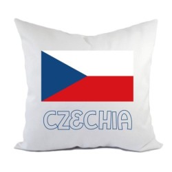 Cuscino divano letto Repubblica Ceca bandiera federa e imbottitura 40x40 cm in poliestere