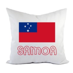Cuscino divano letto Samoa bandiera federa e imbottitura 40x40 cm in poliestere