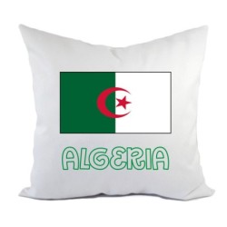 Cuscino divano letto Algeria bandiera federa e imbottitura 40x40 cm in poliestere