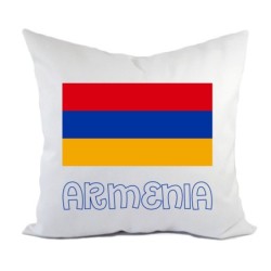 Cuscino divano letto Armenia bandiera federa e imbottitura 40x40 cm in poliestere