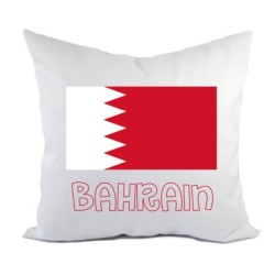 Cuscino divano letto Bahrain bandiera federa e imbottitura 40x40 cm in poliestere