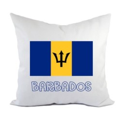 Cuscino divano letto Barbados bandiera federa e imbottitura 40x40 cm in poliestere