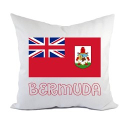 Cuscino divano letto Bermuda bandiera federa e imbottitura 40x40 cm in poliestere