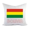 Cuscino divano letto Bolivia bandiera federa e imbottitura 40x40 cm in poliestere