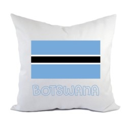 Cuscino divano letto Botswana bandiera federa e imbottitura 40x40 cm in poliestere