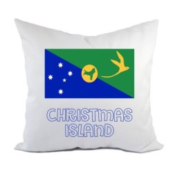 Cuscino divano letto Christmas Island bandiera federa e imbottitura 40x40 cm in poliestere