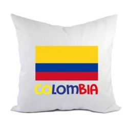 Cuscino divano letto Colombia bandiera federa e imbottitura 40x40 cm in poliestere