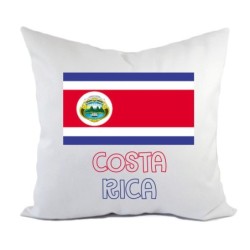 Cuscino divano letto Costa Rica bandiera federa e imbottitura 40x40 cm in poliestere
