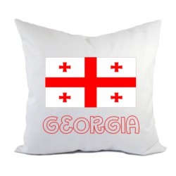 Cuscino divano letto Georgia bandiera federa e imbottitura 40x40 cm in poliestere