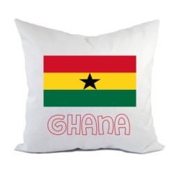 Cuscino divano letto Ghana bandiera federa e imbottitura 40x40 cm in poliestere