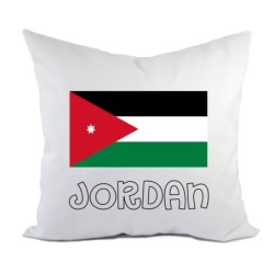 Cuscino divano letto Giordania bandiera federa e imbottitura 40x40 cm in poliestere