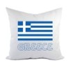 Cuscino divano letto Grecia bandiera federa e imbottitura 40x40 cm in poliestere
