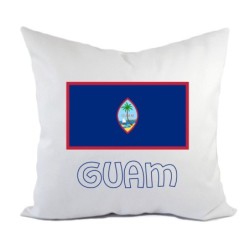 Cuscino divano letto Guam bandiera federa e imbottitura 40x40 cm in poliestere