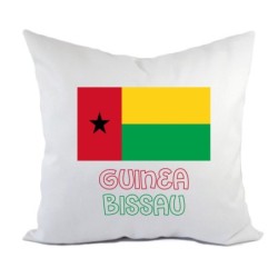 Cuscino divano letto Guinea Bissau bandiera federa e imbottitura 40x40 cm in poliestere