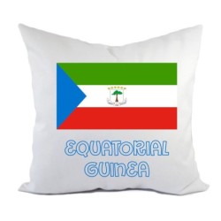 Cuscino divano letto Guinea Equatoriale bandiera federa imbottitura 40x40 cm in poliestere