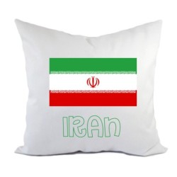 Cuscino divano letto Iran bandiera federa e imbottitura 40x40 cm in poliestere