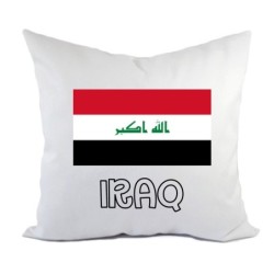 Cuscino divano letto Iraq bandiera federa e imbottitura 40x40 cm in poliestere