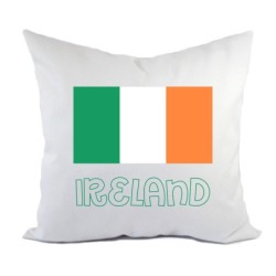 Cuscino divano letto Irlanda bandiera federa e imbottitura 40x40 cm in poliestere